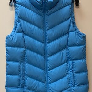 Lands' End Blue Puffer Vest